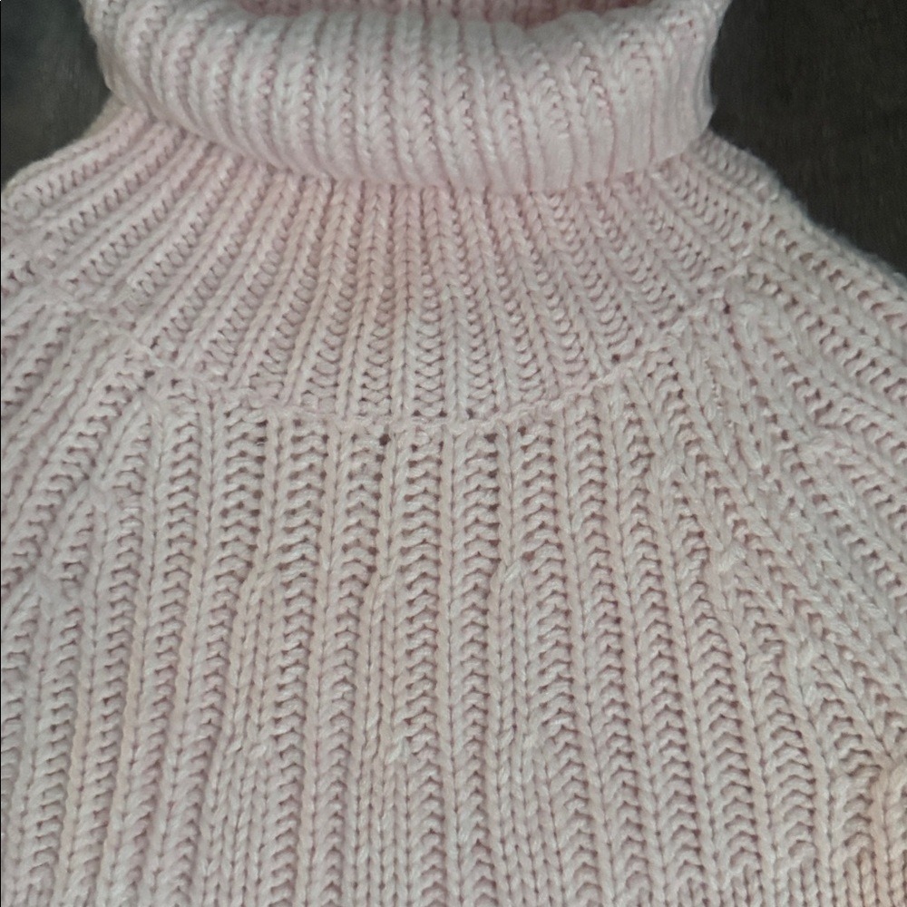 Pink Turtleneck Sweater